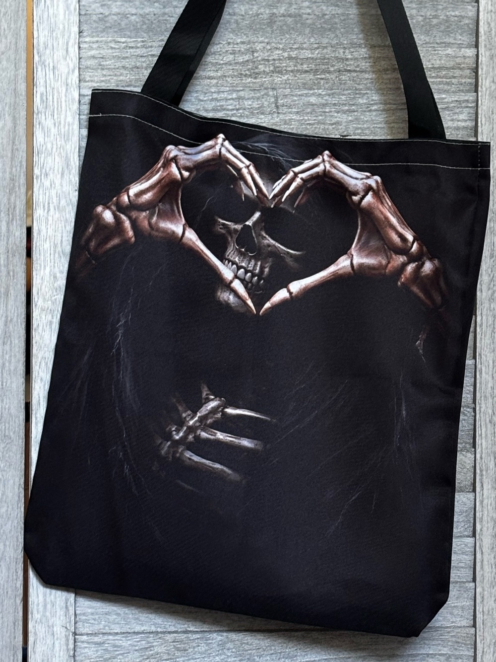 Spooky Season All Year Round w/ this “Spread a Little Love” Theme Tote Bag!